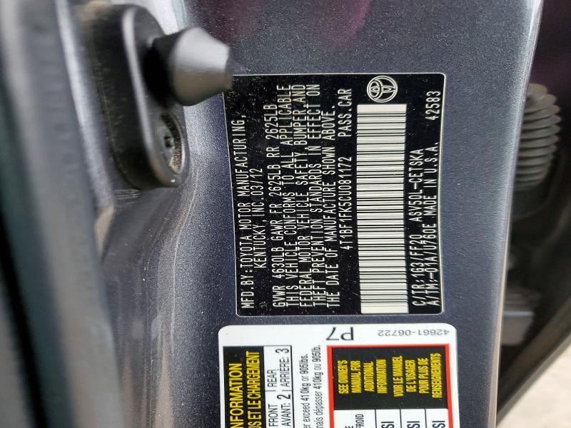2012 Toyota Camry Base
