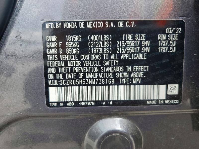 2022 Honda Hr-v ex