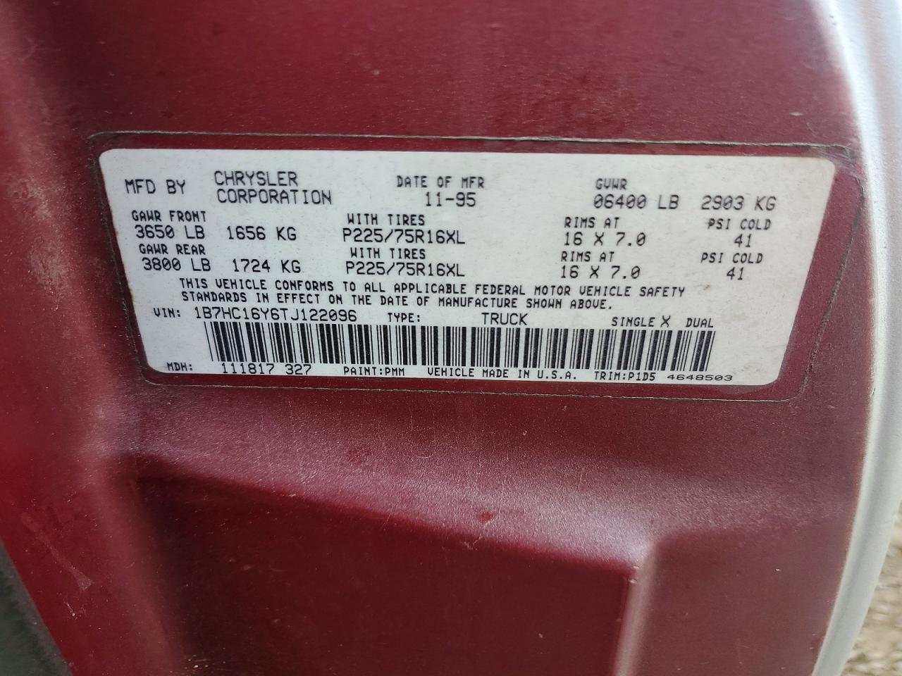 1996 Dodge Ram 1500