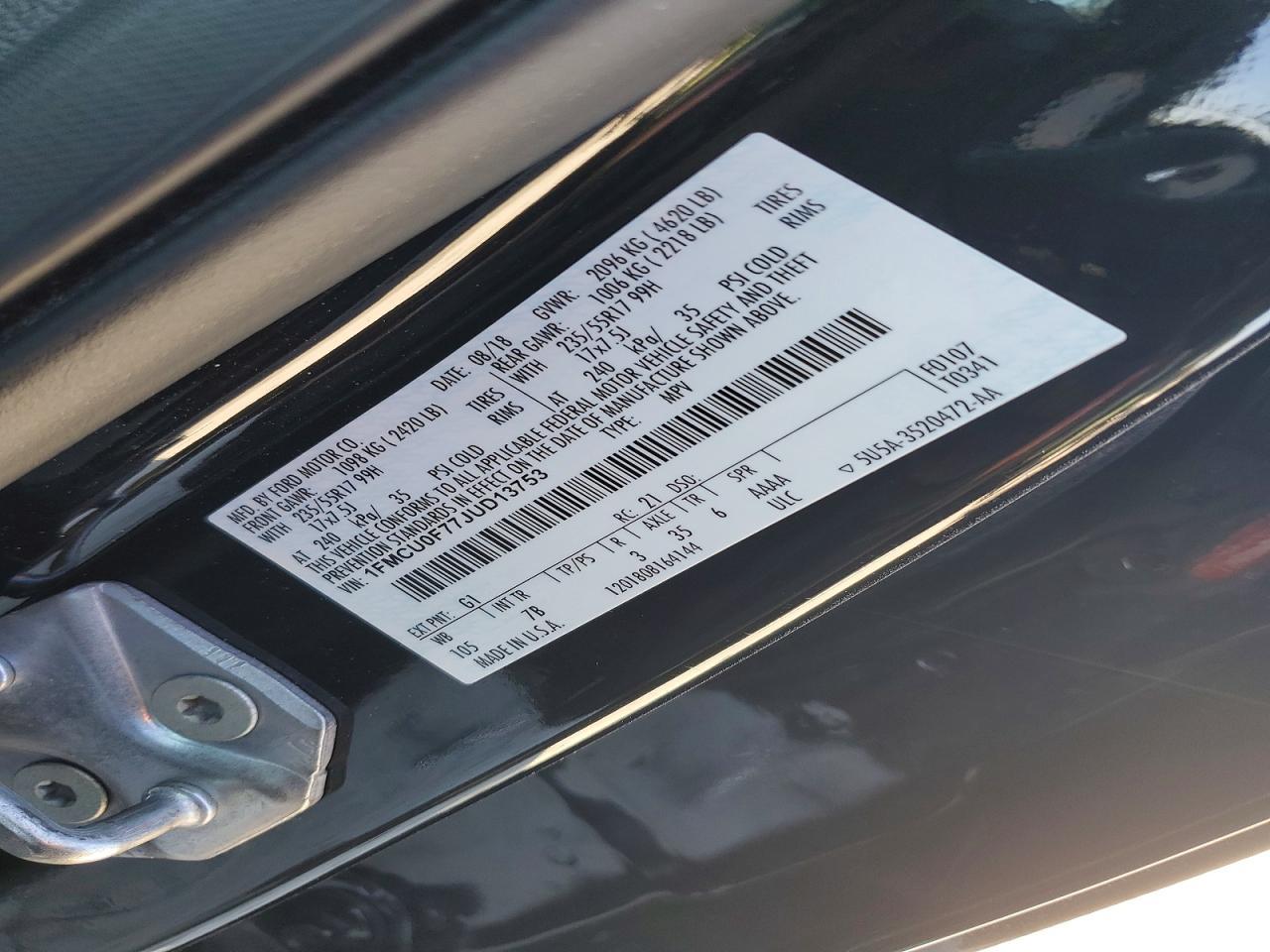 2018 Ford Escape s