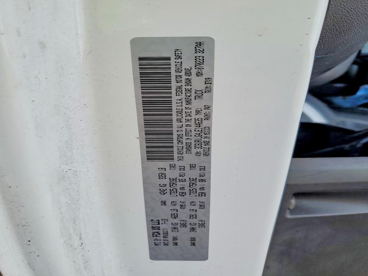 2018 Dodge RAM Promaster 3500 Delivery Van