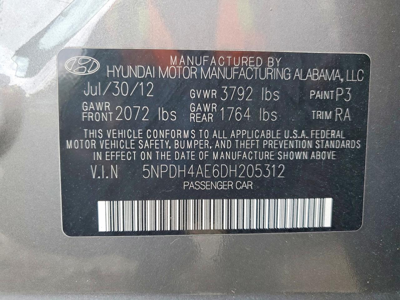 2013 Hyundai Elantra gls