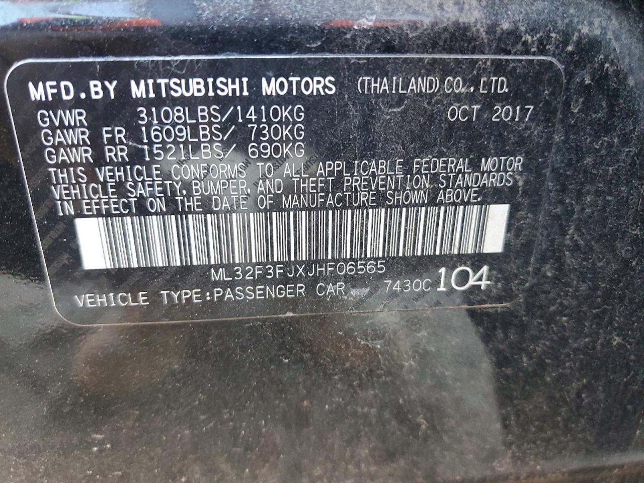 2018 Mitsubishi Mirage G4 es