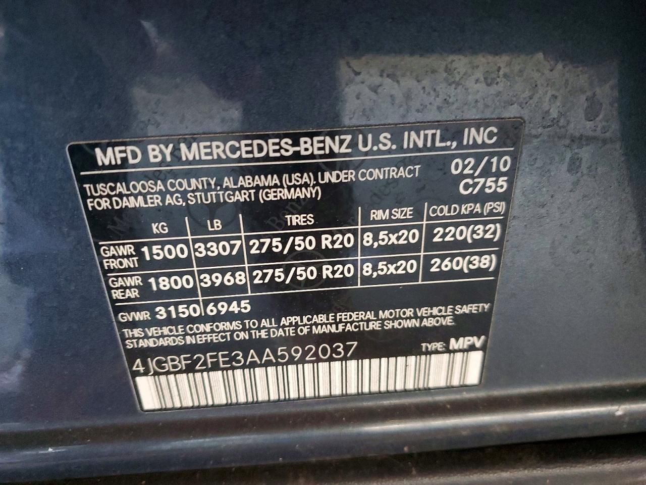 2010 Mercedes-Benz Gl 350 Bluetec