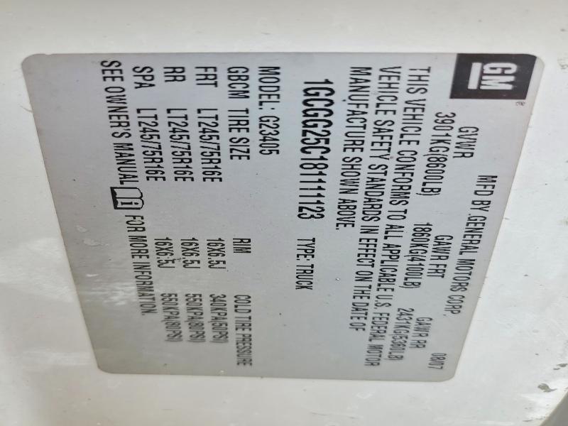 2008 Chevrolet Express G2500