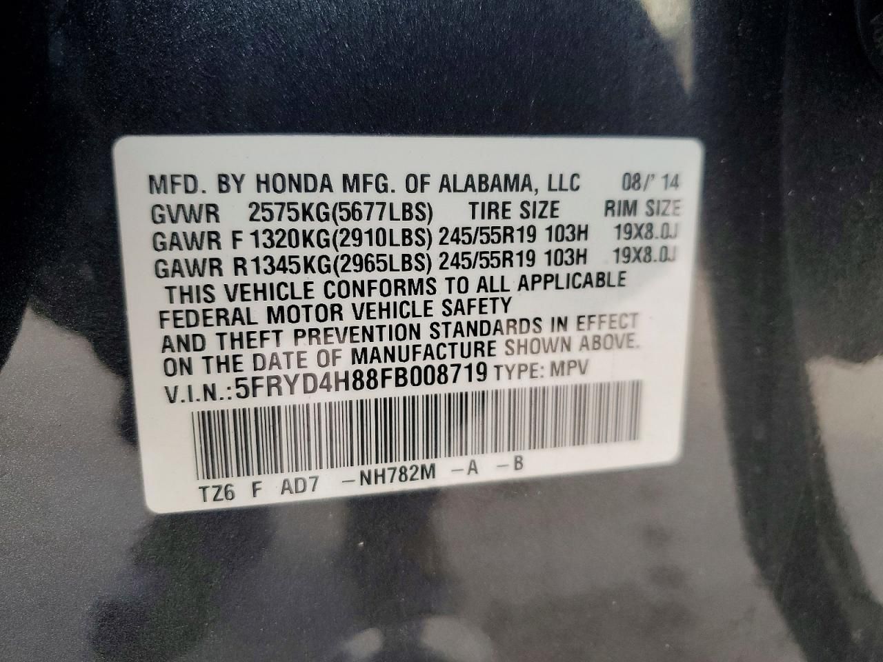 2015 Acura Mdx Advance