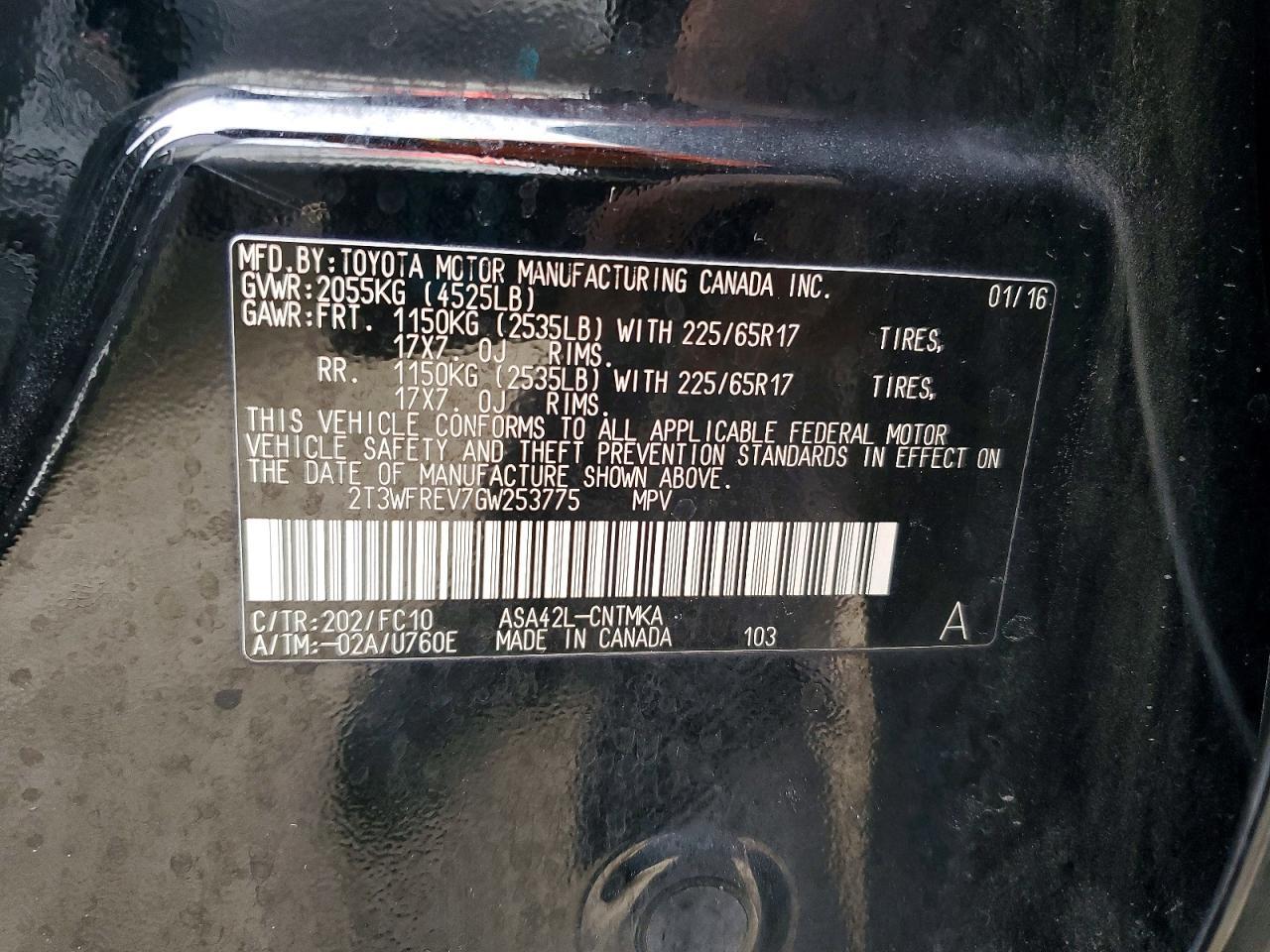 2016 Toyota Rav4 xle