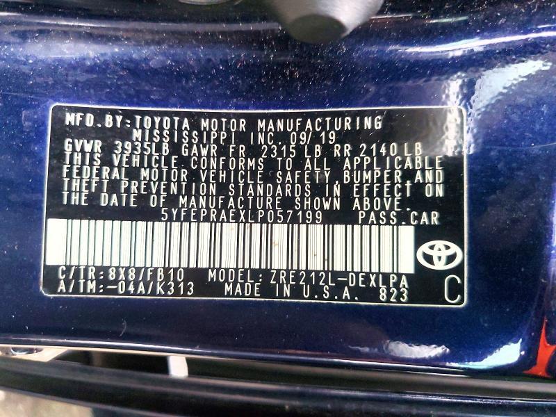 2020 Toyota Corolla le