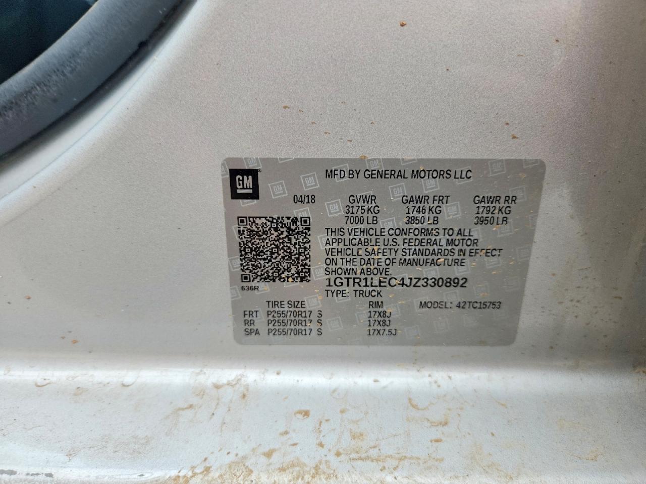 2018 GMC Sierra C1500