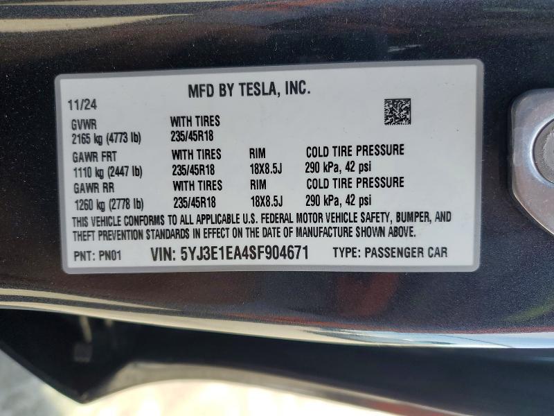 2025 Tesla Model 3