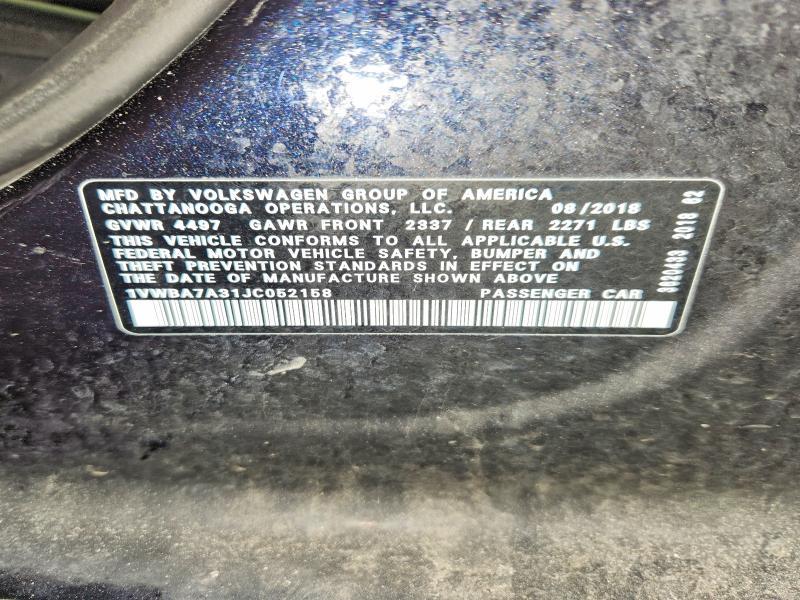 2018 Volkswagen Passat se