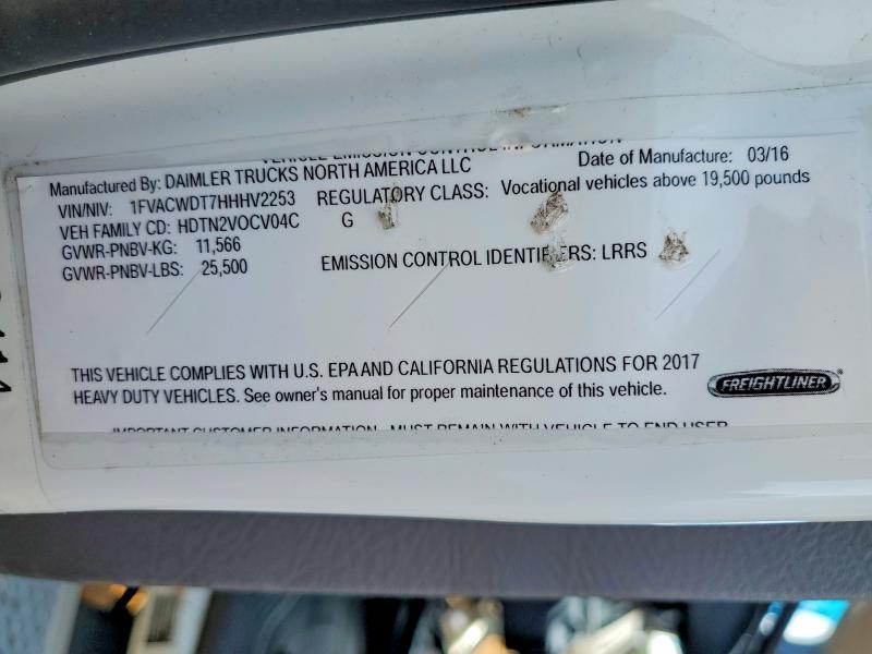 2017 Freightliner Business Class M2 Delivery Truck