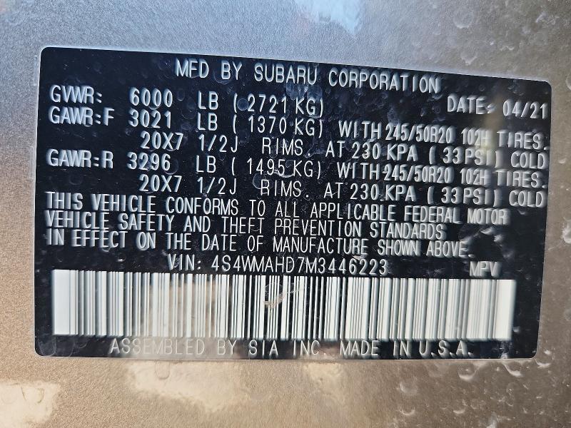 2021 Subaru Ascent Premium