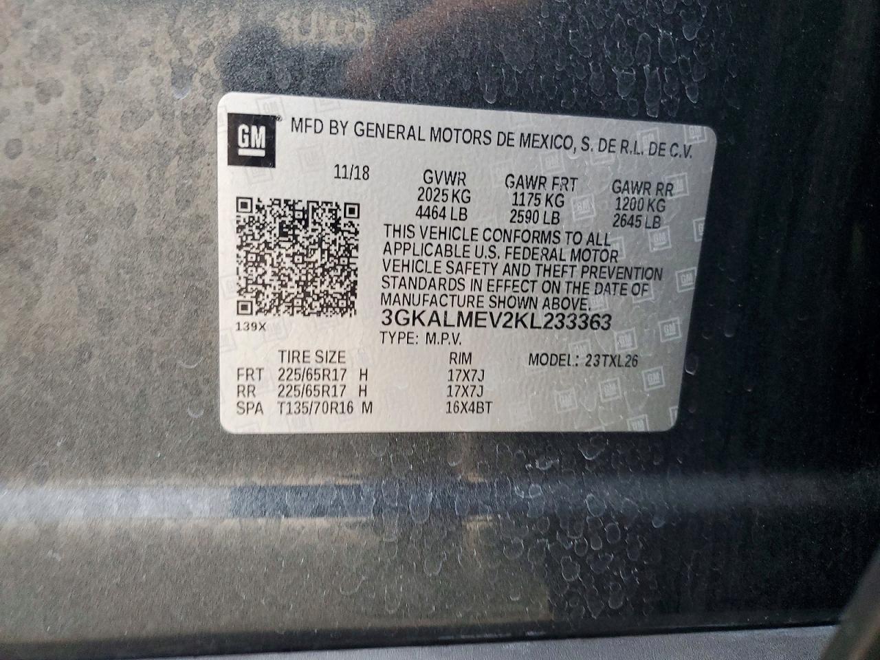 2019 GMC Terrain sle