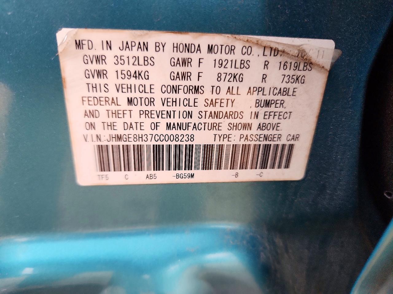 2012 Honda FIT
