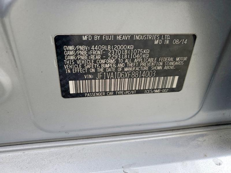 2015 Subaru Wrx Premium