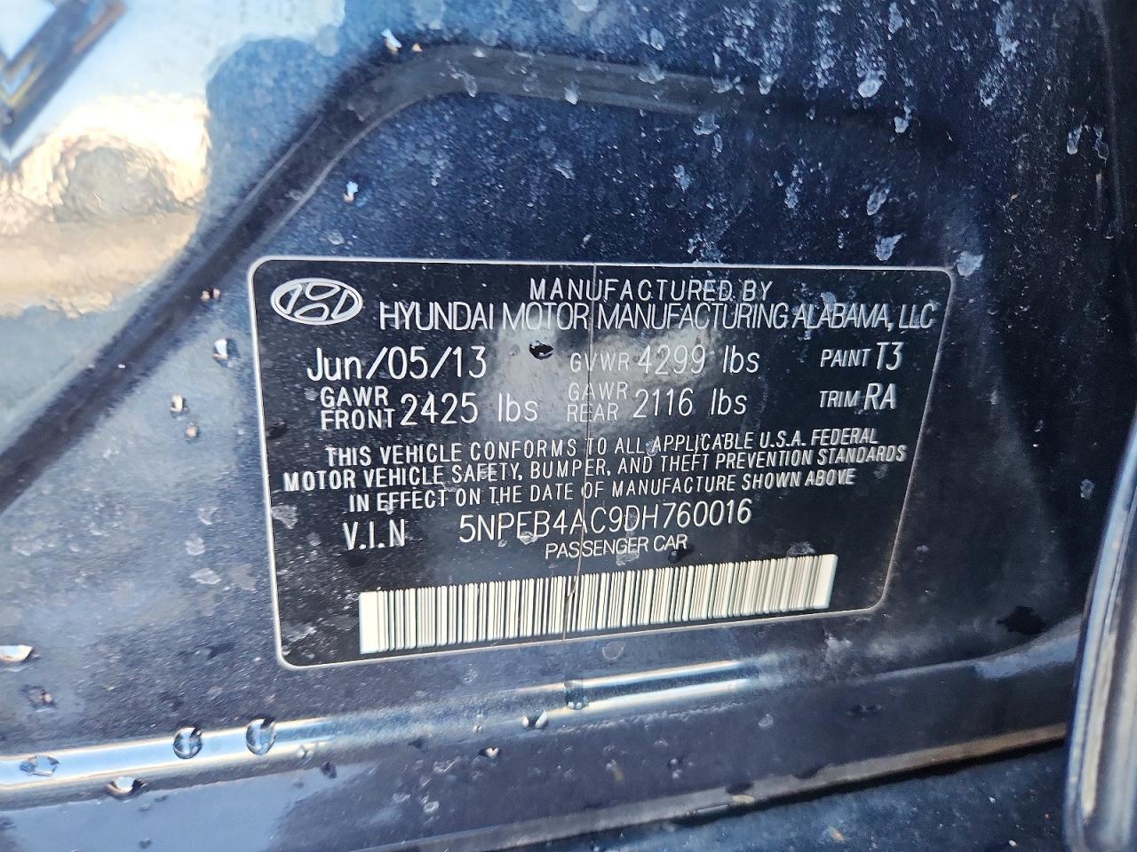 2013 Hyundai Sonata gls