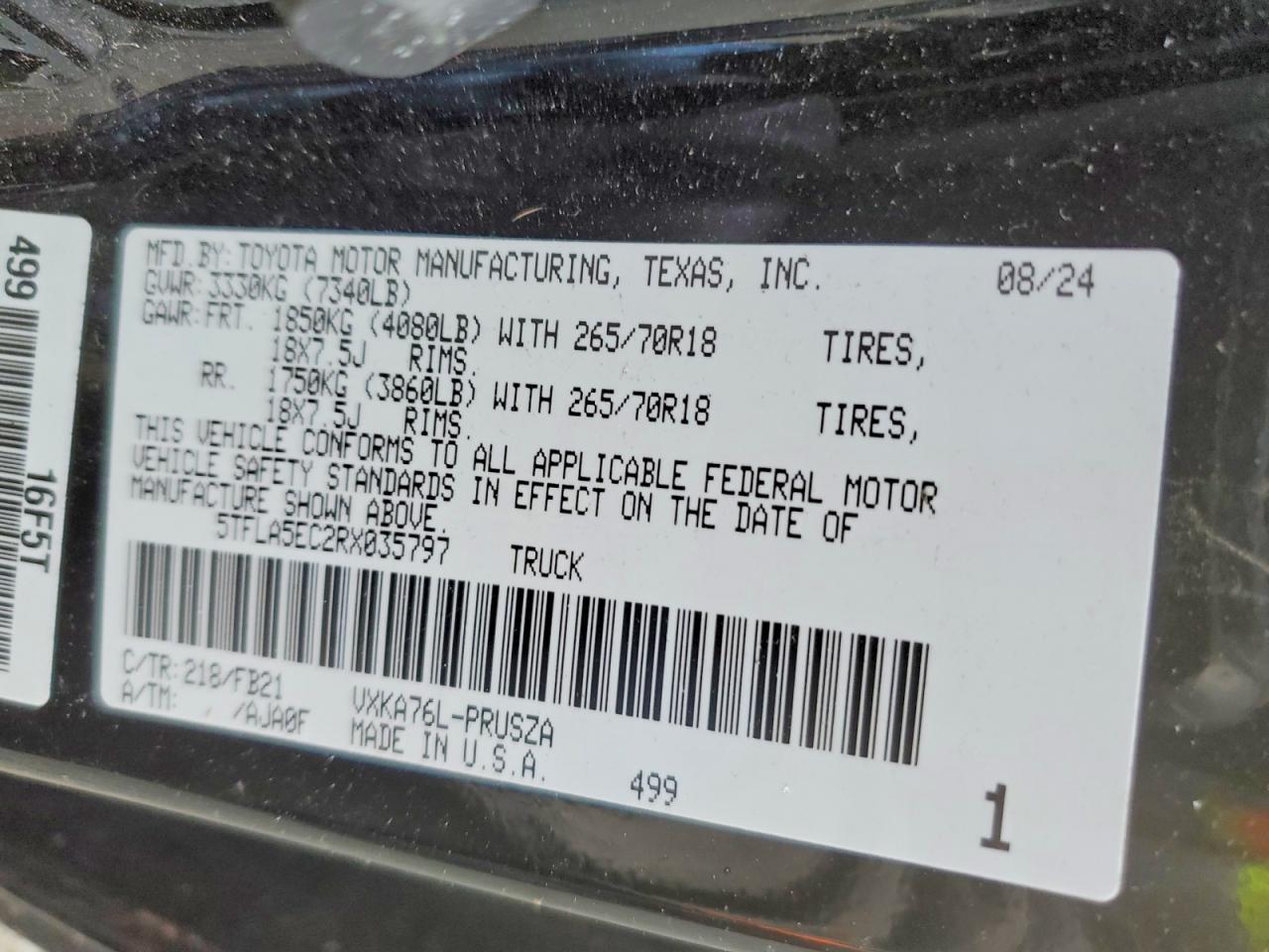 2024 Toyota Tundra SR5