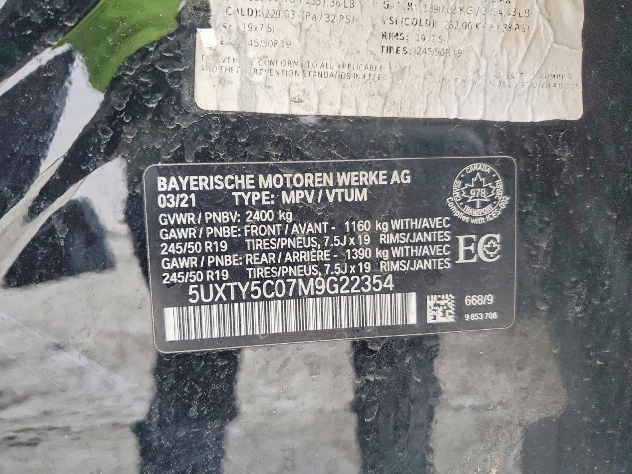 2021 BMW X3 Xdrive30i