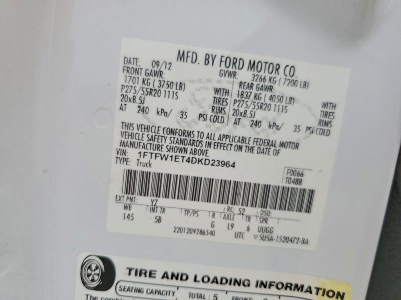 2013 Ford F150 Supercrew