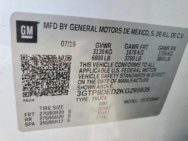2019 GMC Sierra C1500 SLT