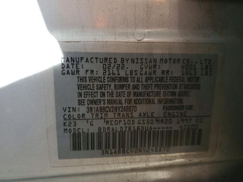 2022 Nissan Sentra sv