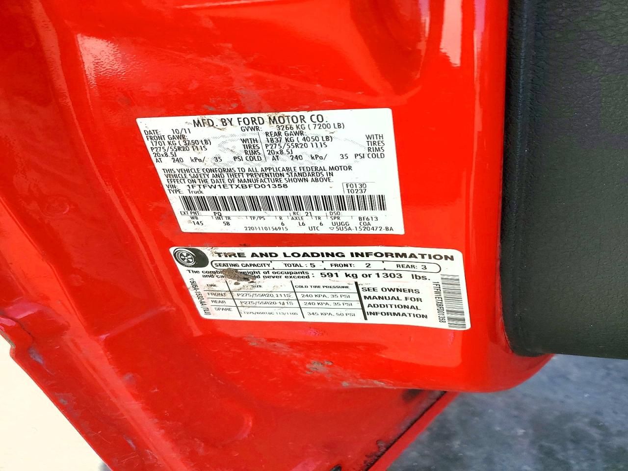 2011 Ford F150 Supercrew