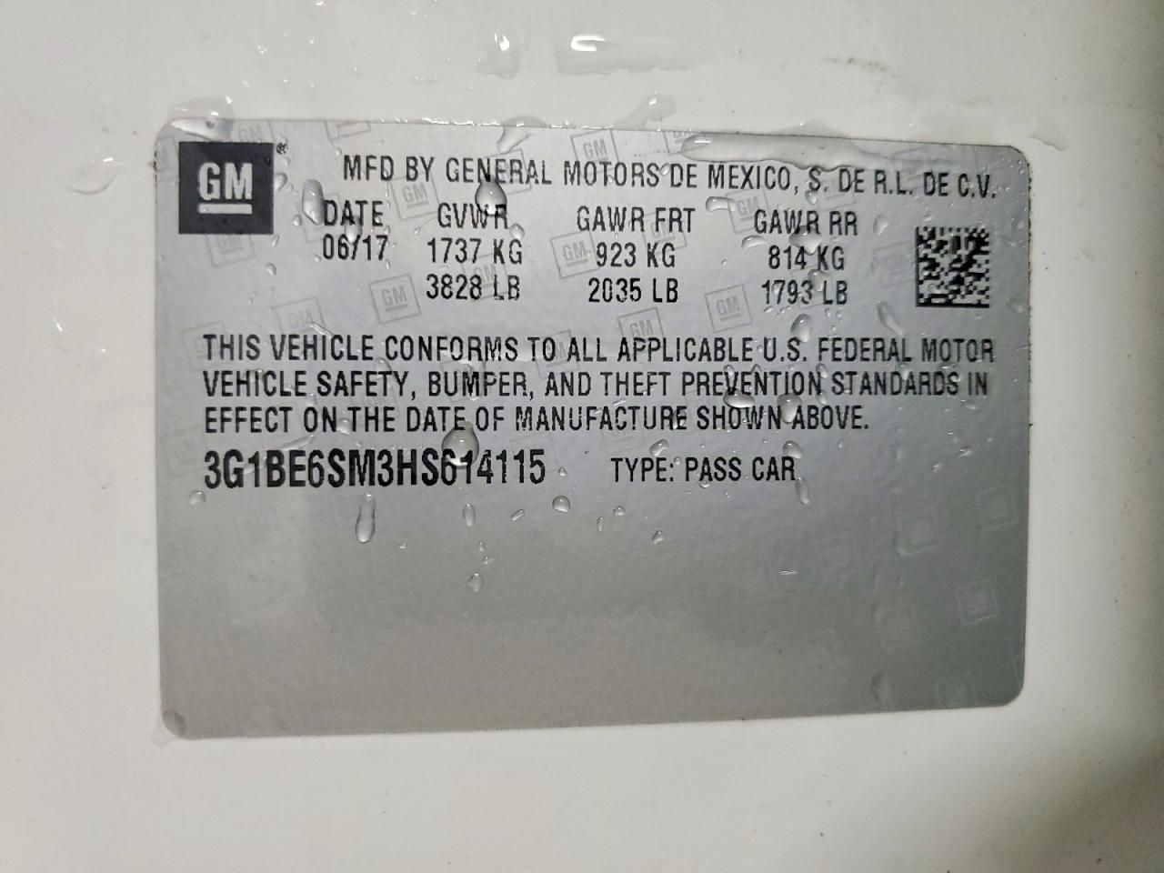 2017 Chevrolet Cruze lt