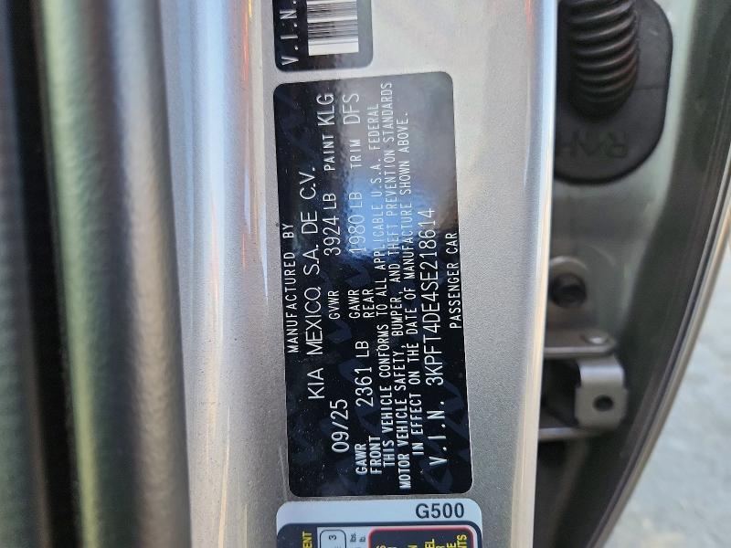 2025 KIA K4 lx