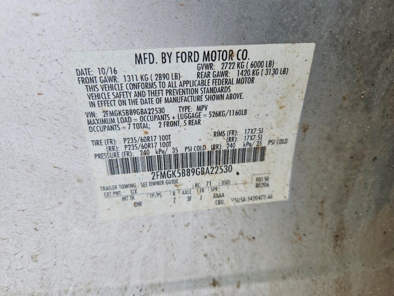 2016 Ford Flex se