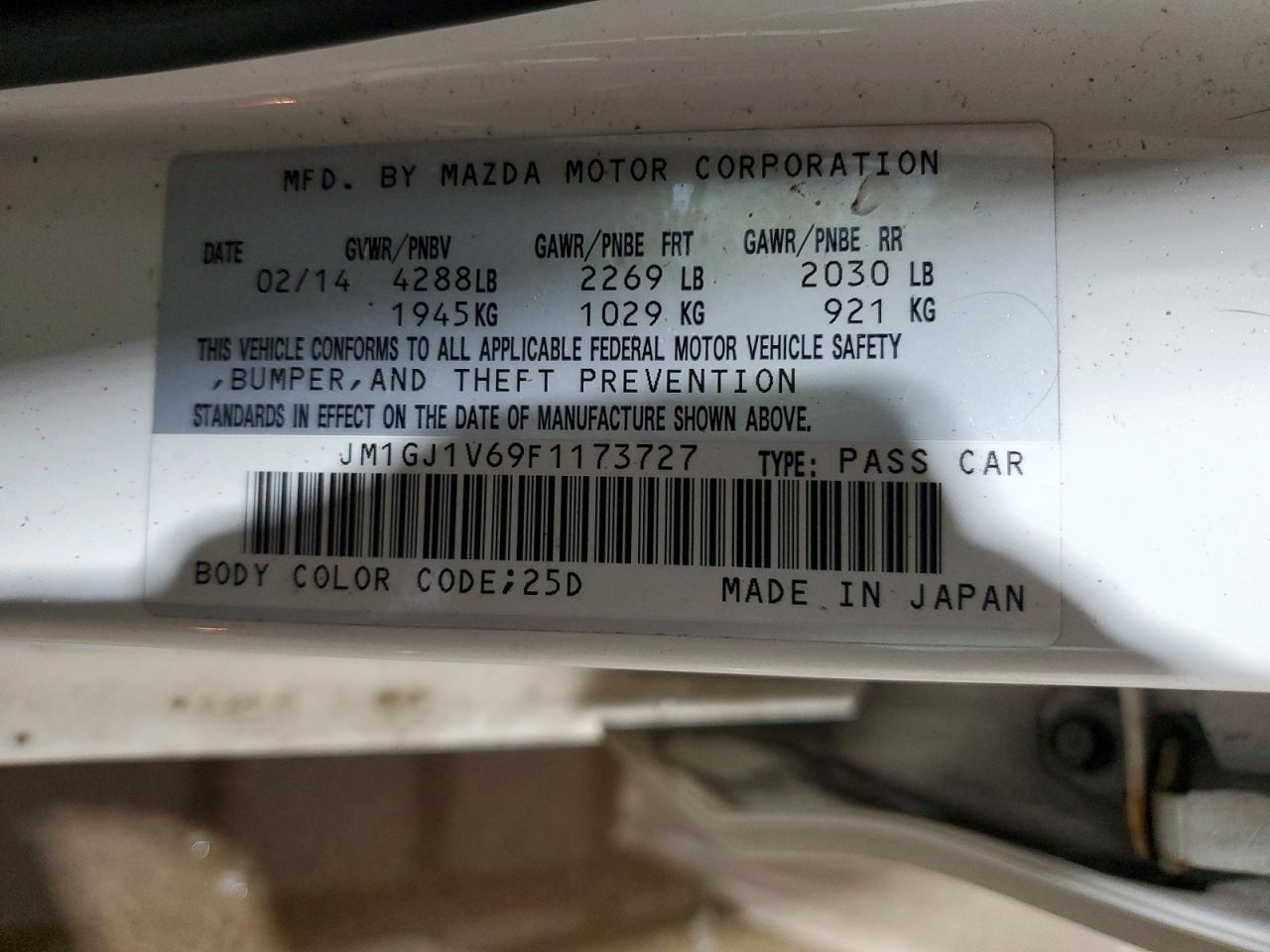 2015 Mazda 6 Touring