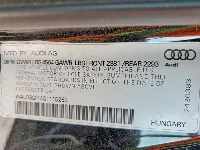 2016 Audi A3 Premium