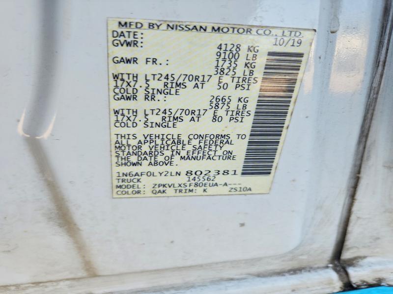 2020 Nissan NV 2500 Utility / Service Van