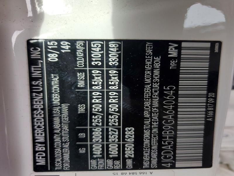 2016 Mercedes-Benz Gle 350 4matic