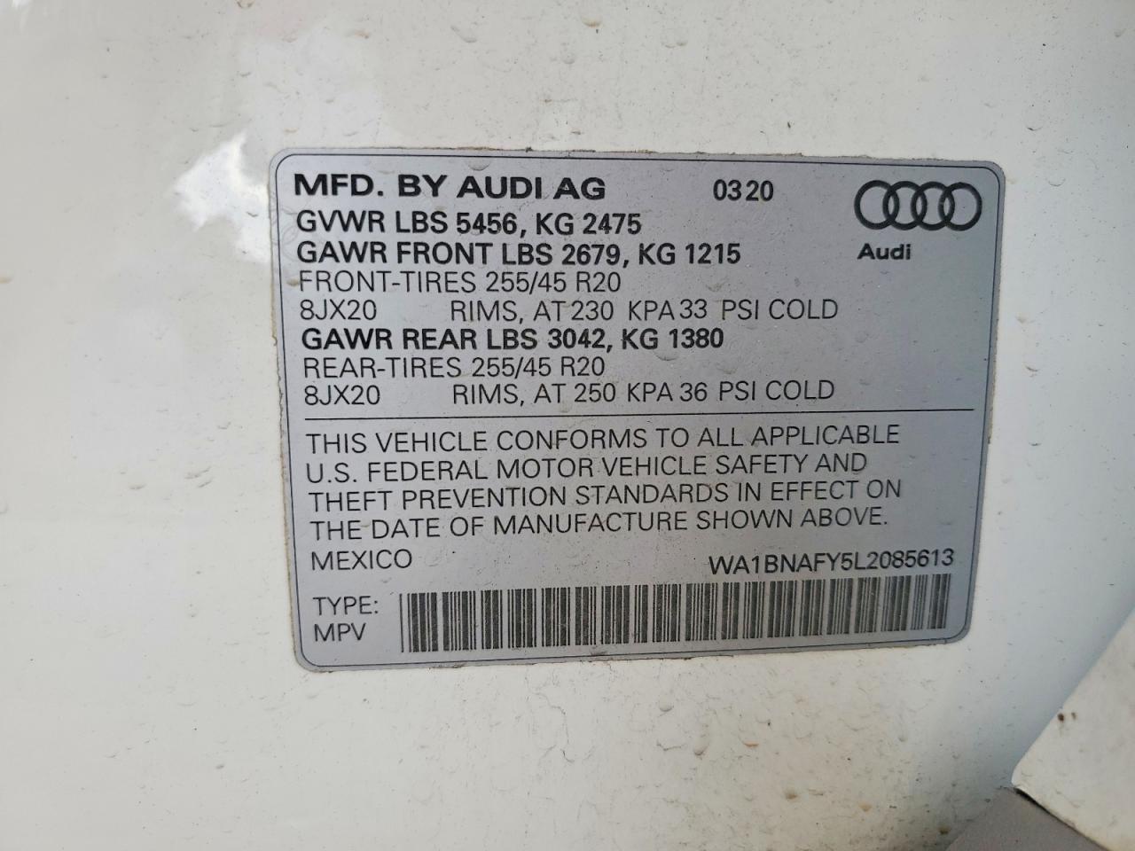 2020 Audi Q5 Premium Plus