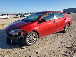 2015 Toyota Corolla l en venta en Taylor, TX