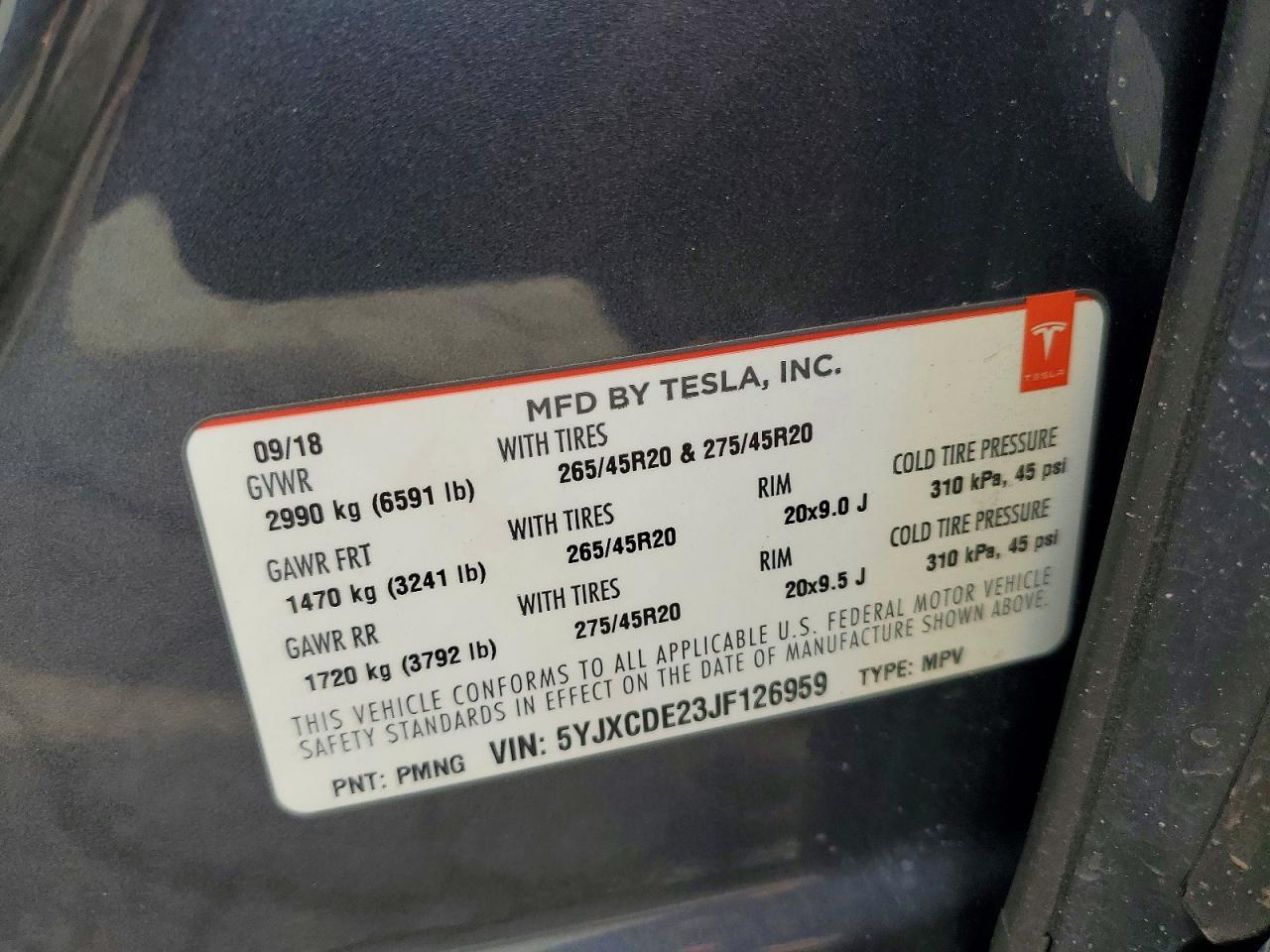 2018 Tesla Model x