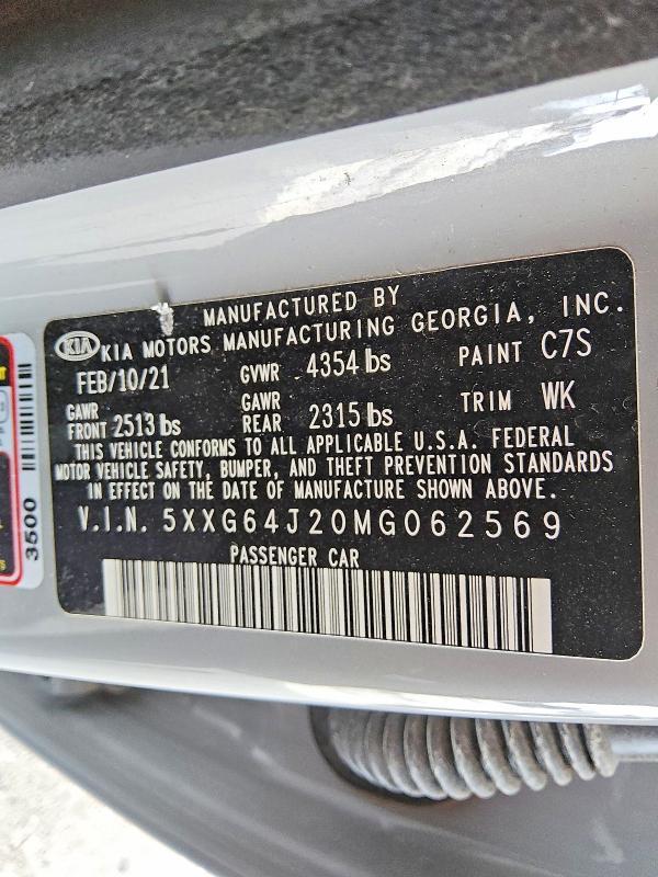 2021 KIA K5 Gt-line