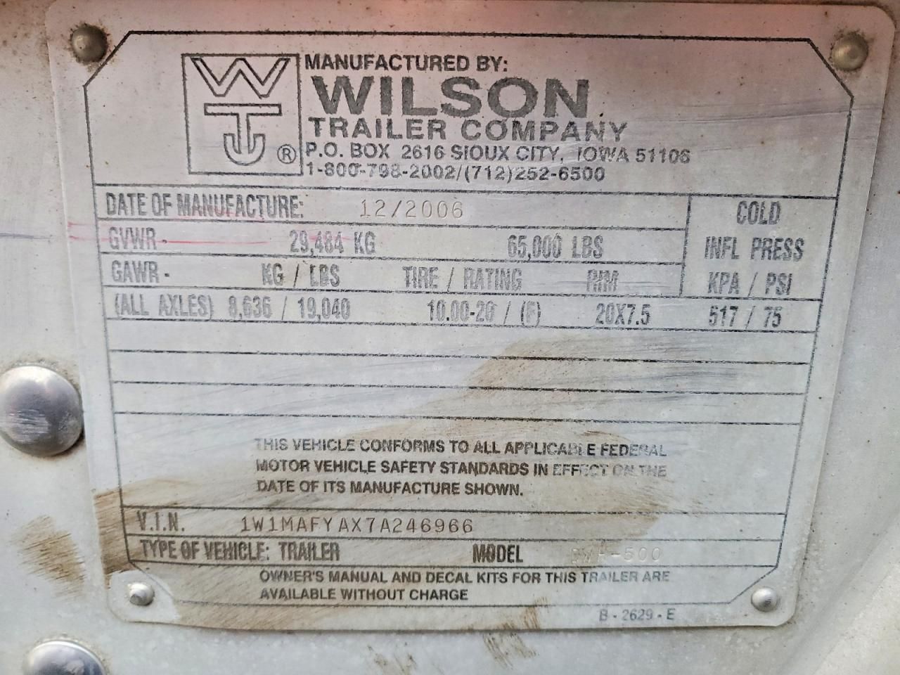 2007 Wilson Hogtrailer ST