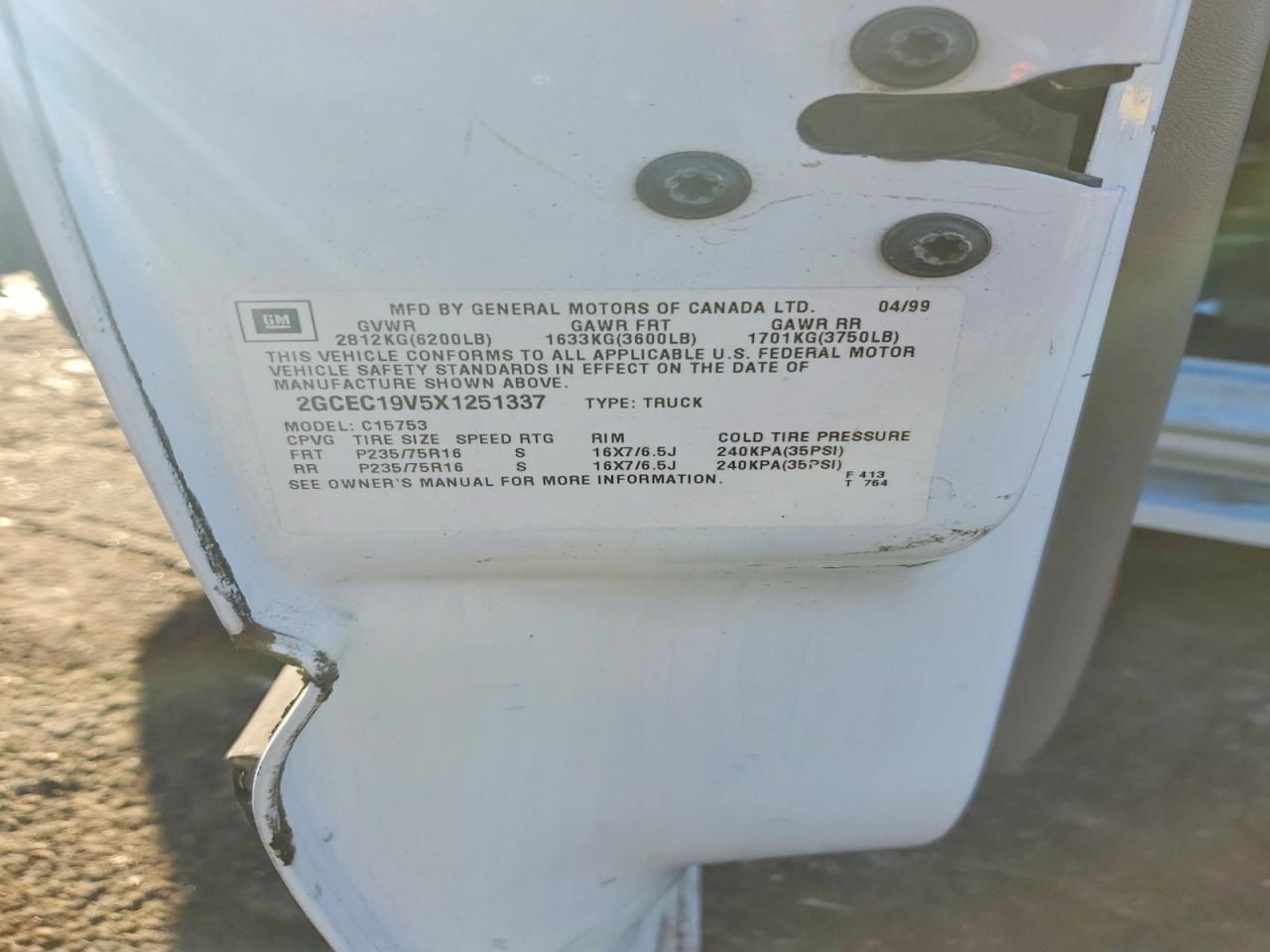 1999 Chevrolet Silverado C1500