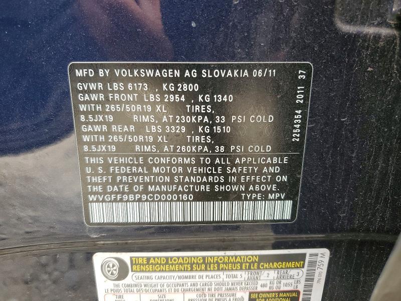 2012 Volkswagen Touareg V6