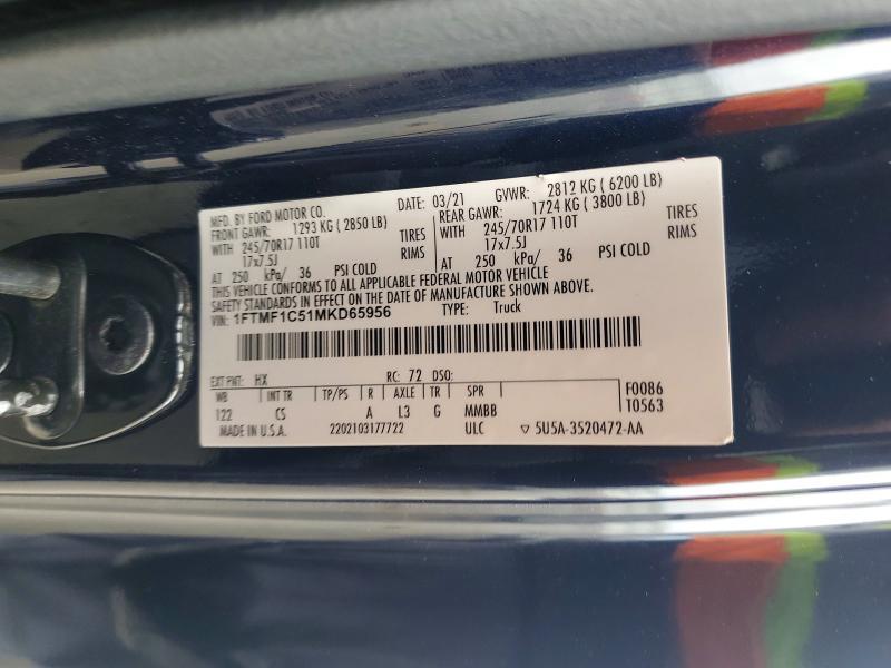 2021 Ford F150