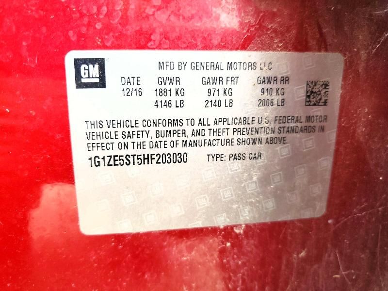 2017 Chevrolet Malibu lt