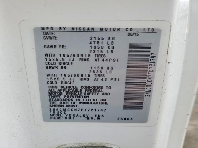 2015 Nissan NV200 2.5S