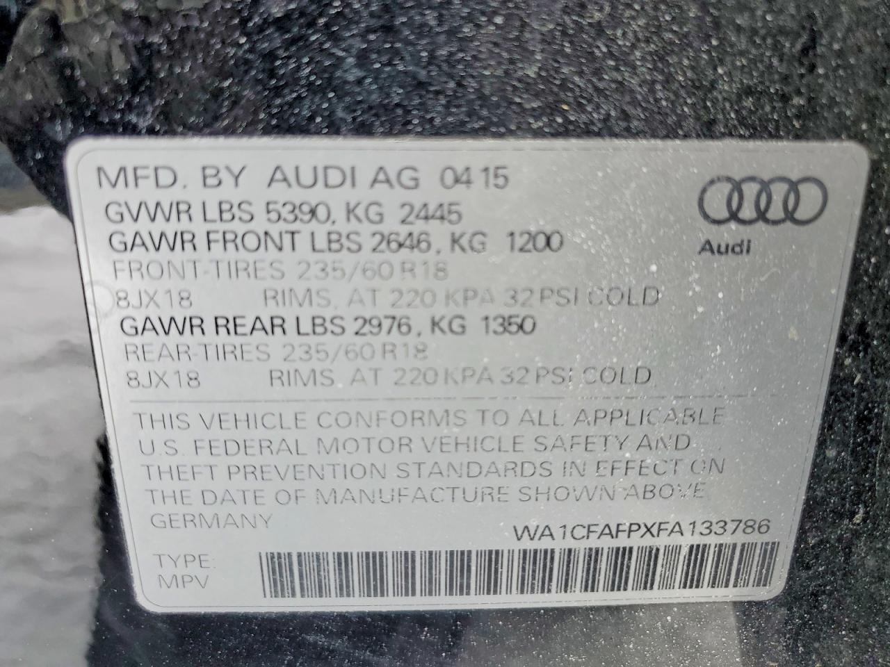 2015 Audi Q5 Premium