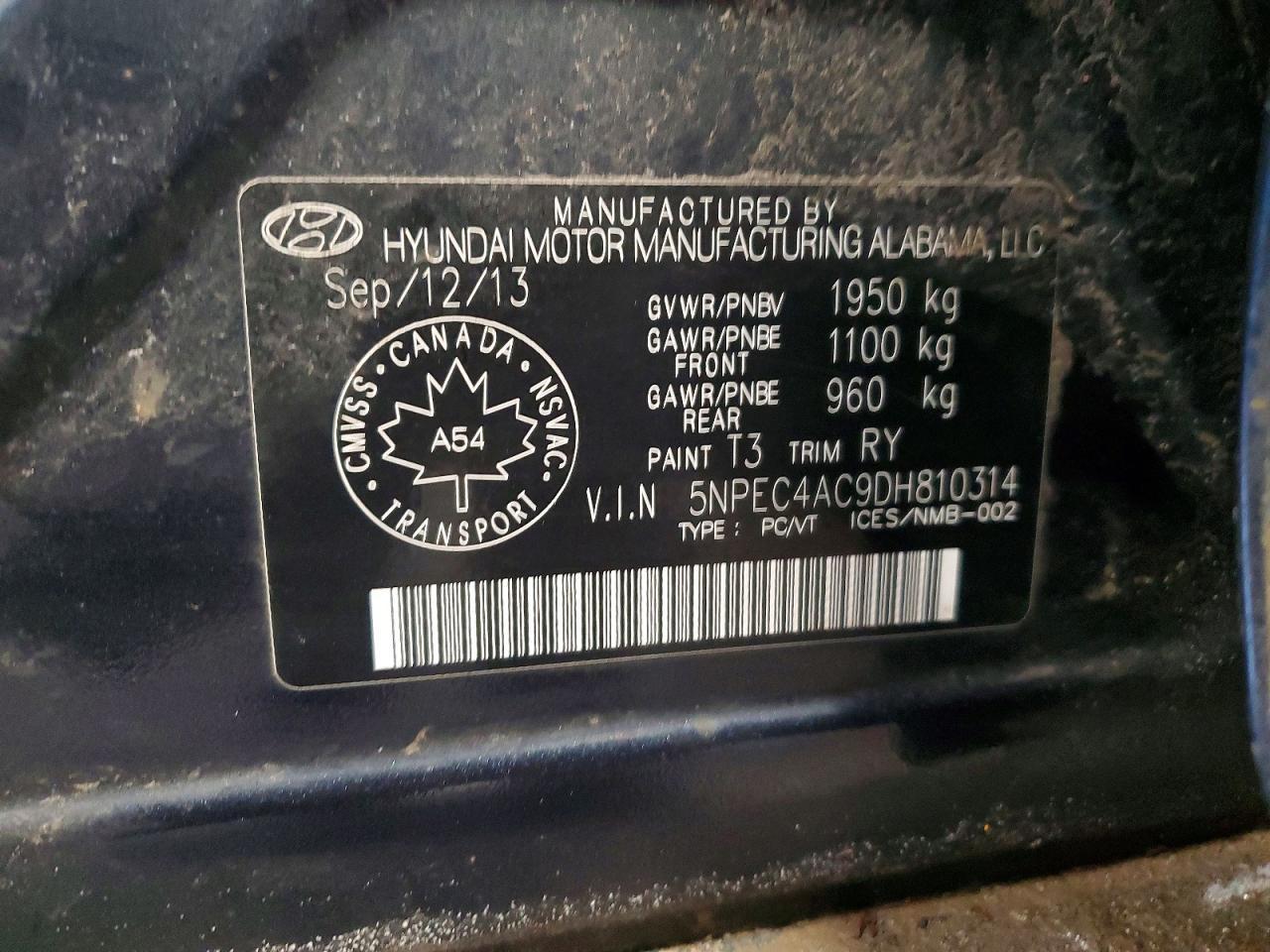 2013 Hyundai Sonata se