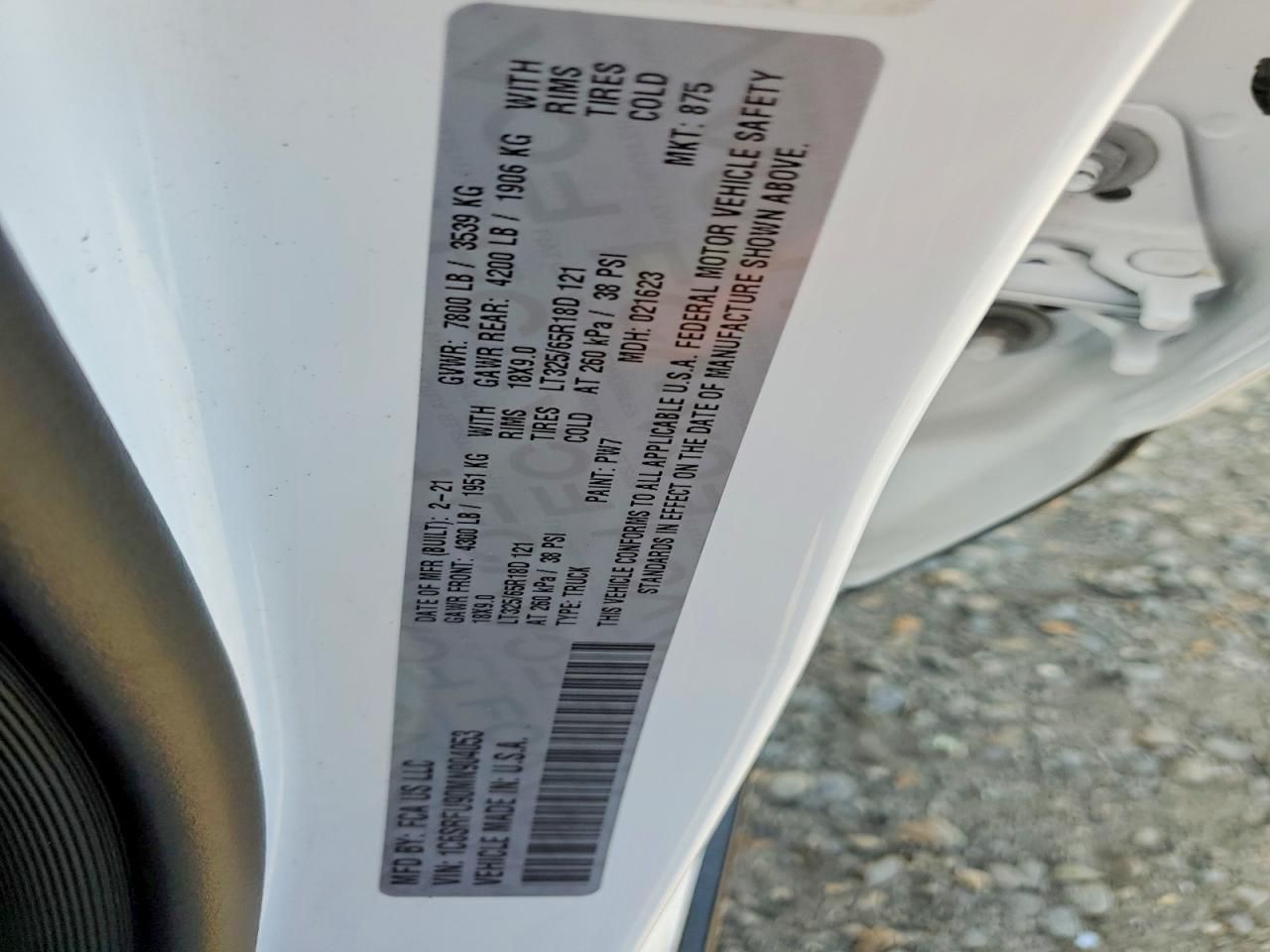 2021 Dodge Ram 1500 trx