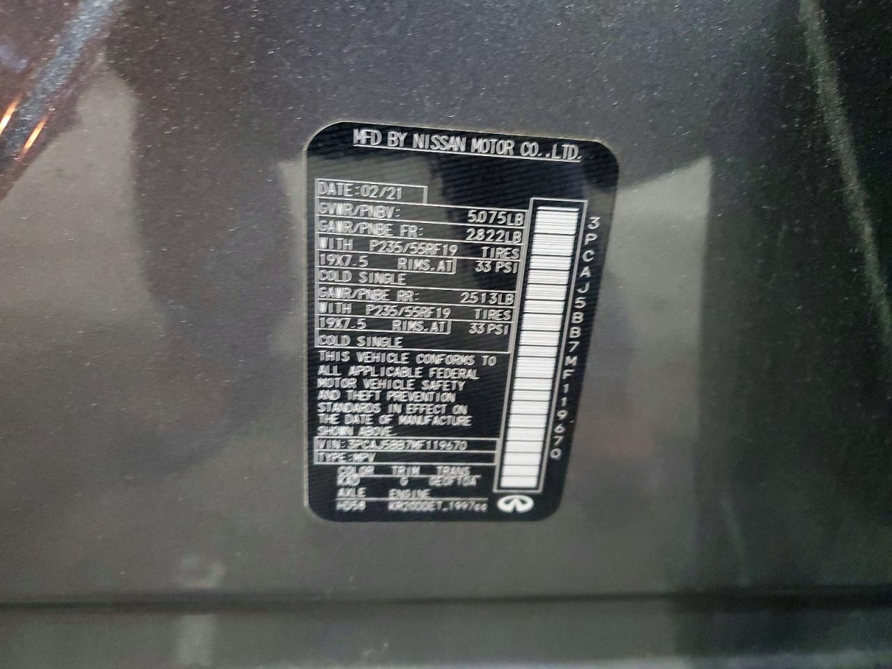 2021 Infiniti Qx50 Luxe