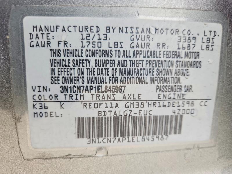 2014 Nissan Versa 1.6 sl