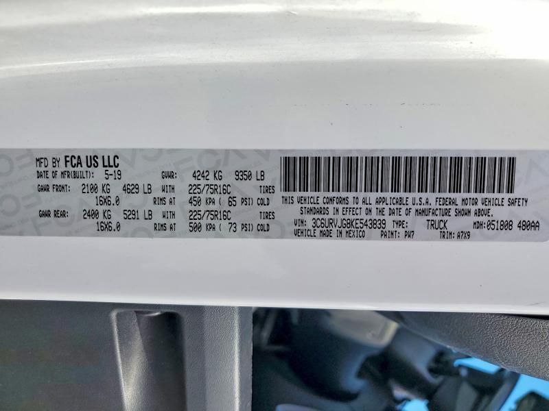 2019 Dodge Ram Promaster 3500 3500 High